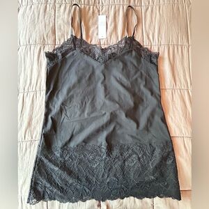 White House Black Market lace hem cami